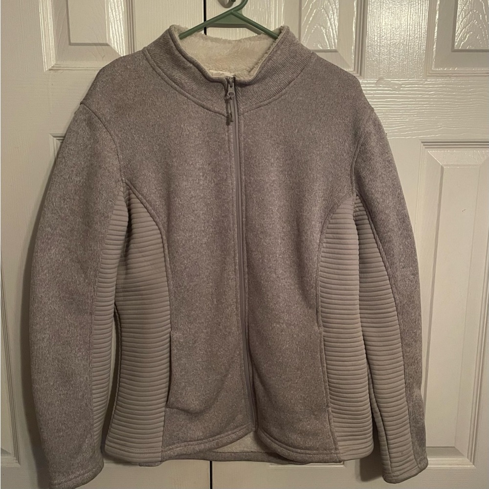 Time & True XL (16-18) Women’s jacket! Made in Egypt! Grey